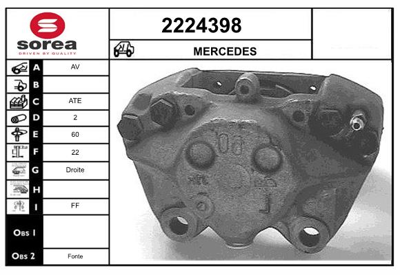 Etrier frana 2224398 EAI