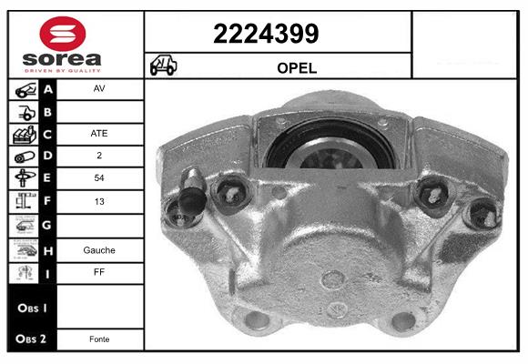 Etrier frana 2224399 EAI