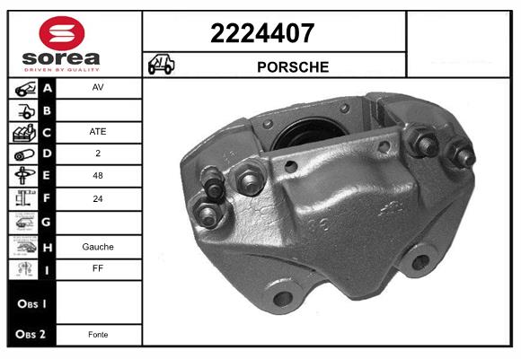 Etrier frana 2224407 EAI