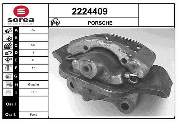 Etrier frana 2224409 EAI