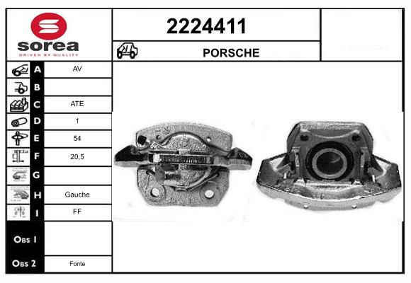 Etrier frana 2224411 EAI