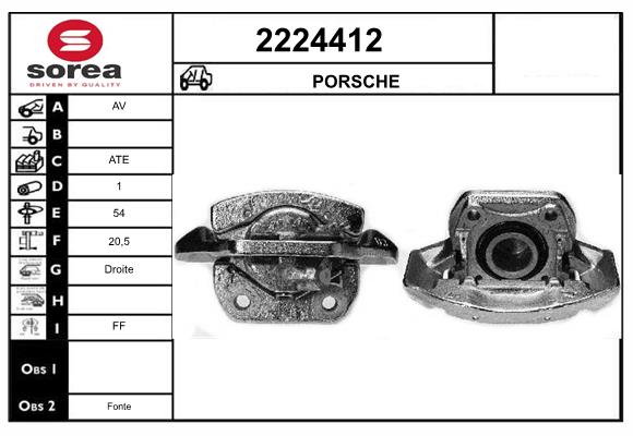 Etrier frana 2224412 EAI