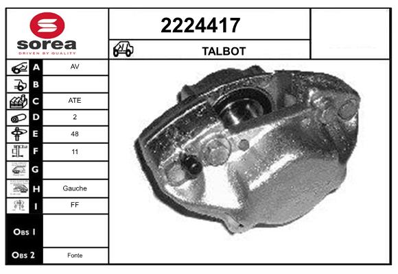 Etrier frana 2224417 EAI