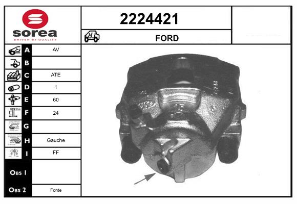 Etrier frana 2224421 EAI