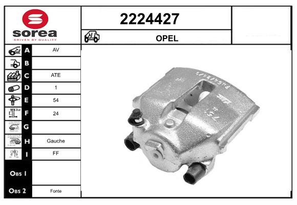 Etrier frana 2224427 EAI