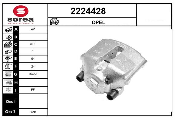 Etrier frana 2224428 EAI