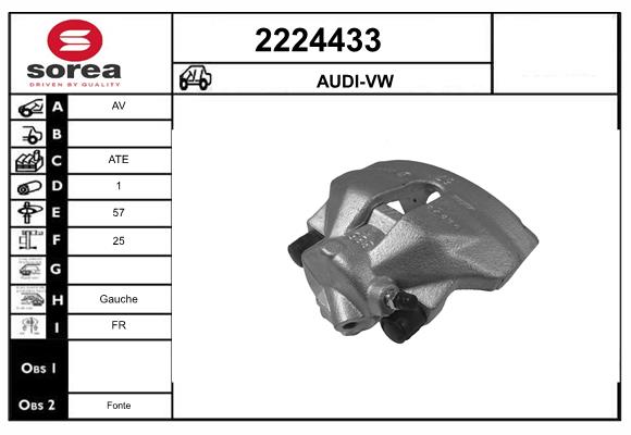 Etrier frana 2224433 EAI