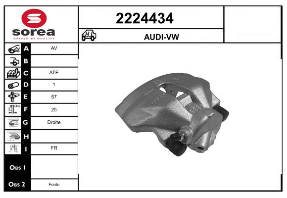 Etrier frana 2224434 EAI