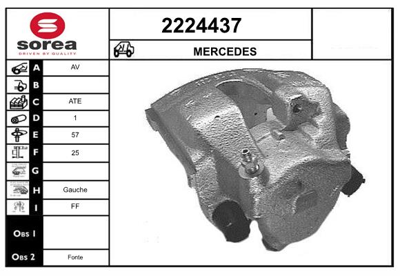 Etrier frana 2224437 EAI