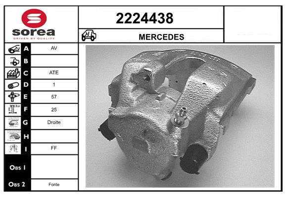 Etrier frana 2224438 EAI