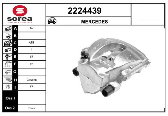 Etrier frana 2224439 EAI
