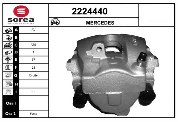 Etrier frana 2224440 EAI