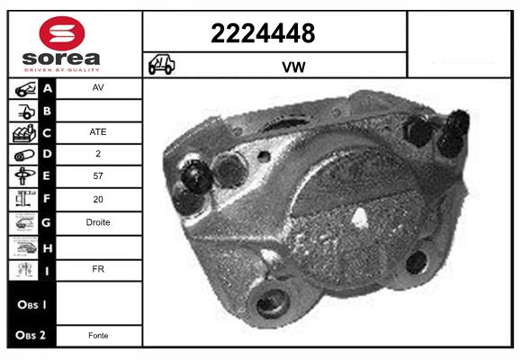 Etrier frana 2224448 EAI