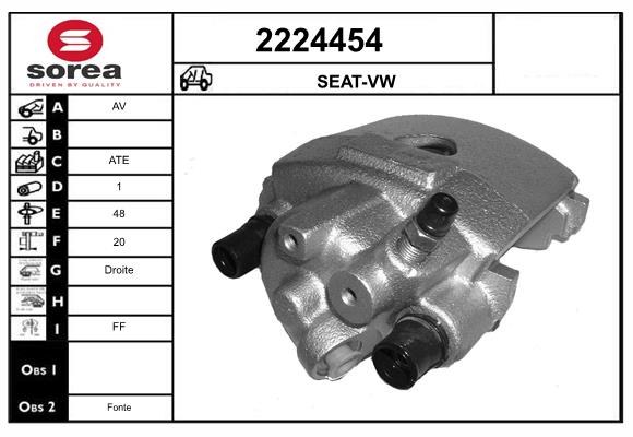 Etrier frana 2224454 EAI