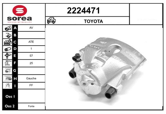 Etrier frana 2224471 EAI
