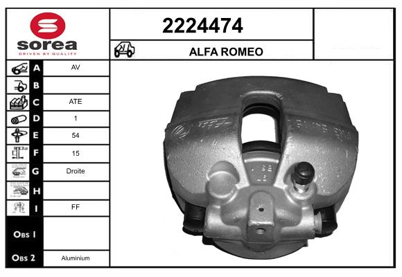 Etrier frana 2224474 EAI