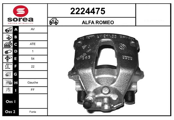 Etrier frana 2224475 EAI