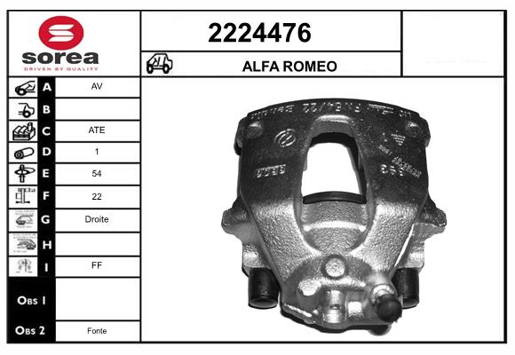 Etrier frana 2224476 EAI