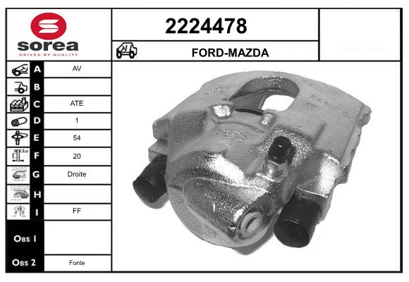 Etrier frana 2224478 EAI