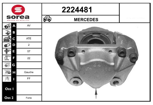 Etrier frana 2224481 EAI
