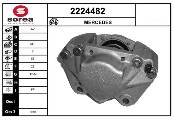 Etrier frana 2224482 EAI