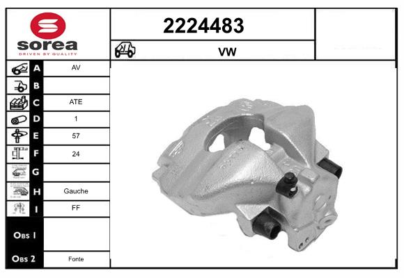 Etrier frana 2224483 EAI