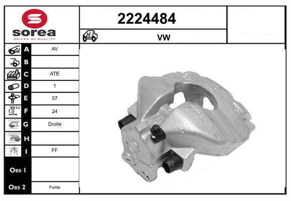Etrier frana 2224484 EAI