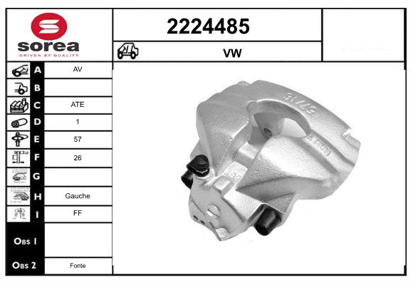 Etrier frana 2224485 EAI