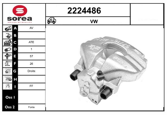 Etrier frana 2224486 EAI