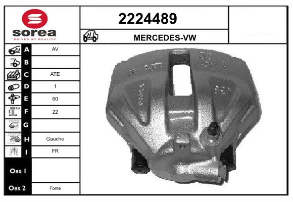 Etrier frana 2224489 EAI