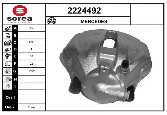 Etrier frana 2224492 EAI
