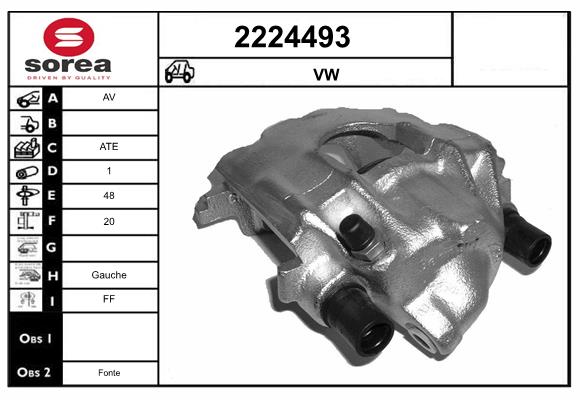 Etrier frana 2224493 EAI