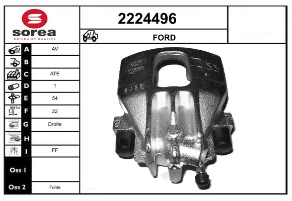 Etrier frana 2224496 EAI