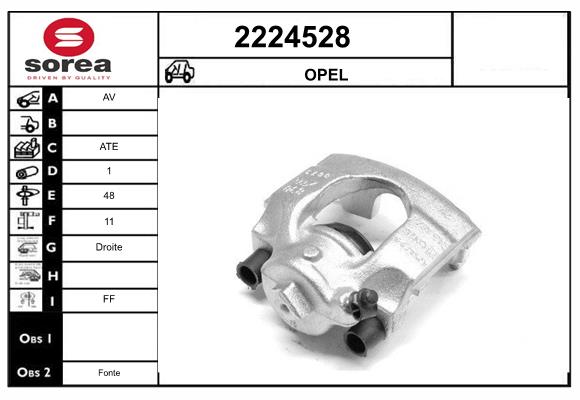 Etrier frana 2224528 EAI