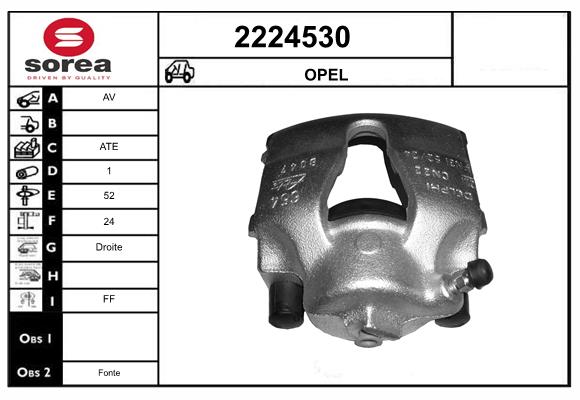 Etrier frana 2224530 EAI