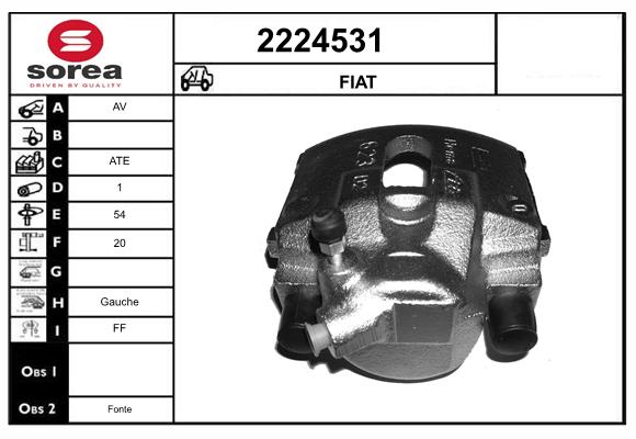 Etrier frana 2224531 EAI
