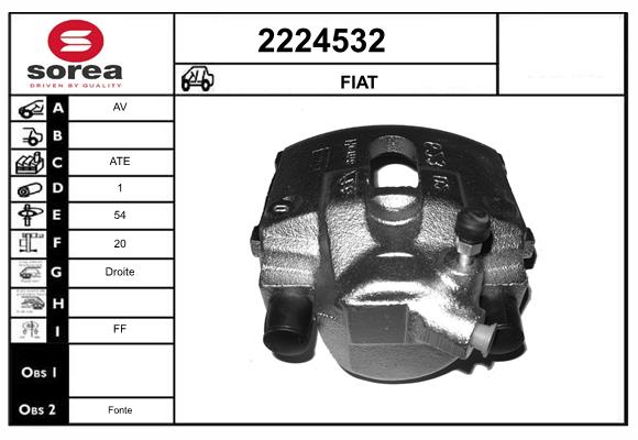 Etrier frana 2224532 EAI