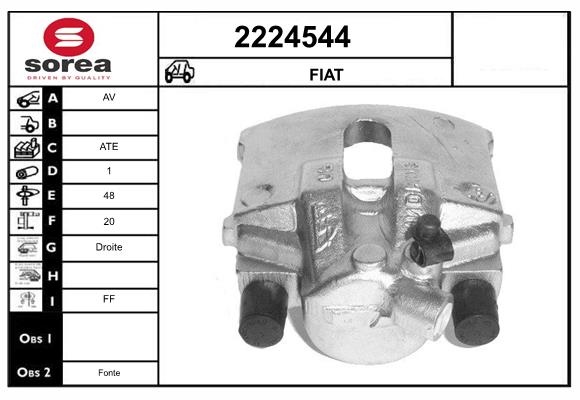 Etrier frana 2224544 EAI