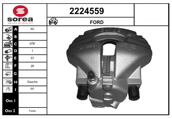 Etrier frana 2224559 EAI