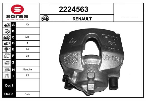 Etrier frana 2224563 EAI