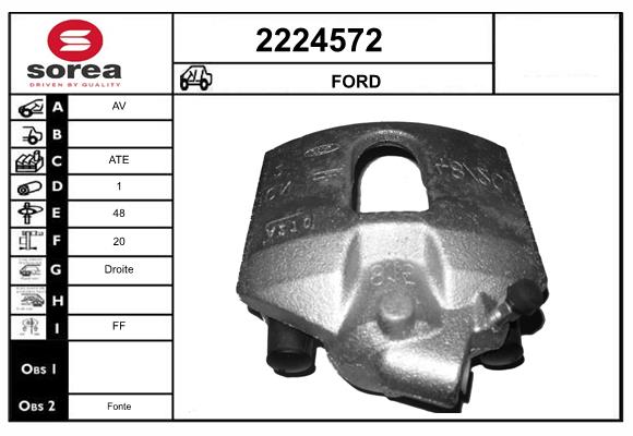 Etrier frana 2224572 EAI