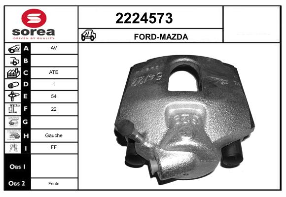 Etrier frana 2224573 EAI
