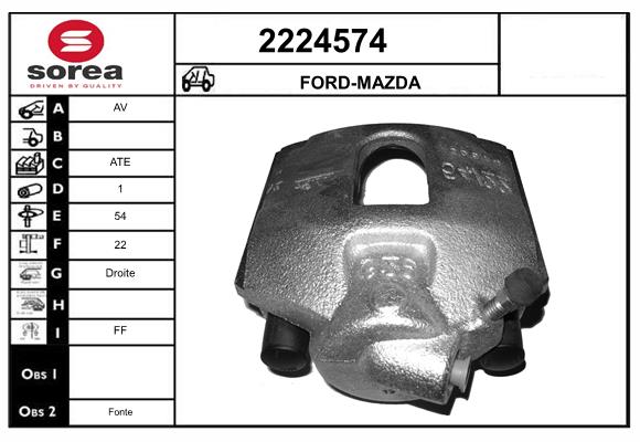 Etrier frana 2224574 EAI