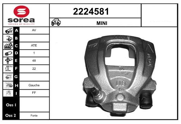 Etrier frana 2224581 EAI