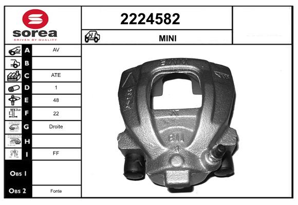 Etrier frana 2224582 EAI