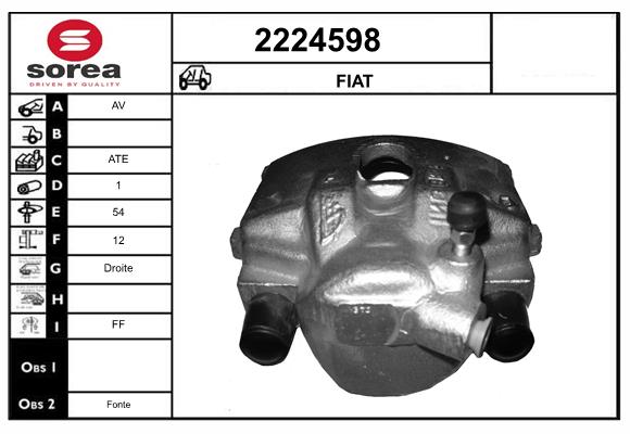 Etrier frana 2224598 EAI