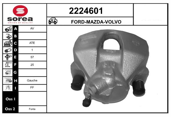 Etrier frana 2224601 EAI
