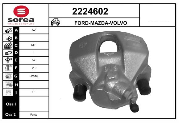 Etrier frana 2224602 EAI