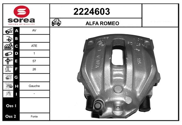 Etrier frana 2224603 EAI