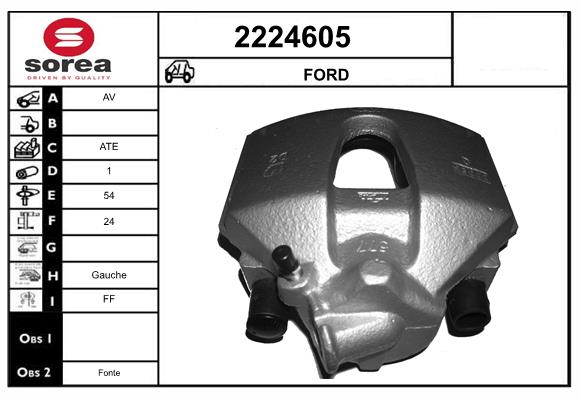 Etrier frana 2224605 EAI